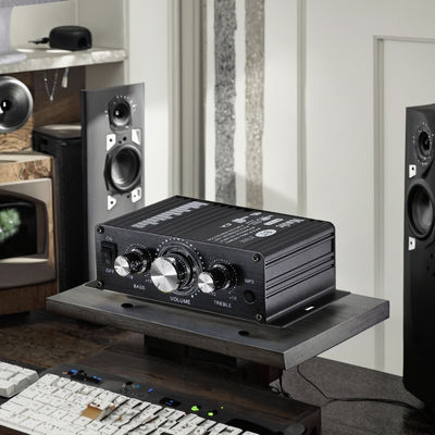 Mini Amplificador Doméstico BT-888 12V 20W+20W BT Sem Fio Pequeno Metal Venda Quente para Comércio Exterior Transfronteiriço