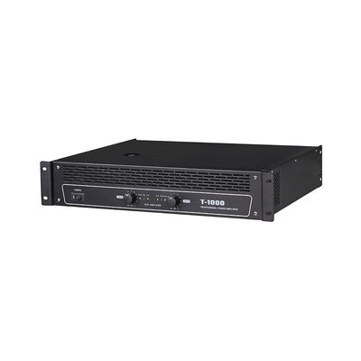 T-1200 T-1000 T-800 T-600 Amplificador AV KTV profissional de alta potência comercial 2*600W, amplificador de potência de estágio posterior puro de metal