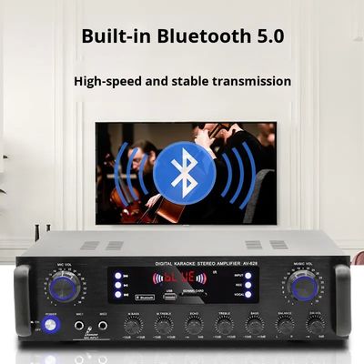 AV-628 Amplificador profissional de subwoofer coaxial doméstico de 5.1 canais 600W Modelo de alta potência Receptor de fibra óptica BT Cross-Border