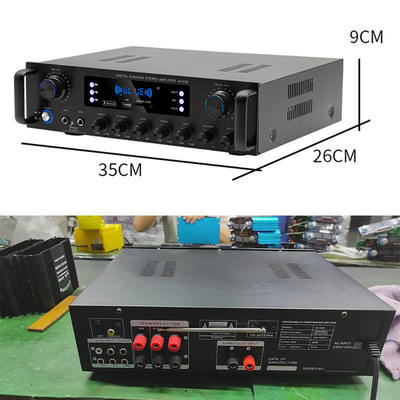 AV-628 Amplificador profissional de subwoofer coaxial doméstico de 5.1 canais 600W Modelo de alta potência Receptor de fibra óptica BT Cross-Border