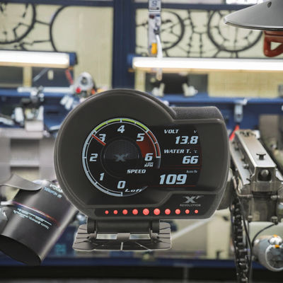 Obd2 Medidor de pressão automático digital de turbina Multifunção HUD Head-Up Display OBD Gauge Meter Eletrônica automática alta