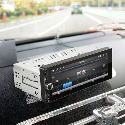 Rádio de carro Single Din de 6,86 polegadas CarPlay/Android Auto com tela LCD sensível ao toque Conexão USB Posicionamento no painel