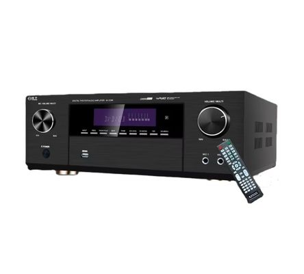 Amplificador de Potência Pro 5600W 5.1CH, WiFi Sem Fio BT, Dolby HDMI Óptico Coaxial, para Home Theater KTV