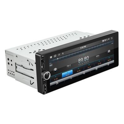 Rádio de carro Single Din de 6,86 polegadas CarPlay/Android Auto com tela LCD sensível ao toque Conexão USB Posicionamento no painel