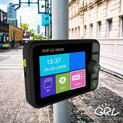 2.4-Inch Color LCD DAB/DAB+ Radio Receiver BT Wireless Compatible MP3 Player FM Car Digital Signal Broadcasting por 1 Ano