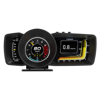 2023 OBD2 Display de velocidade GPS Smart Gauge com Head-Up Display (HUD) Interface múltipla para eletrônicos de automóveis
