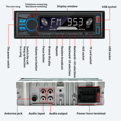 820S Modelo Curto Luz Azul para BT Wireless Car MP3 Player Novo Radio Host Phone Grip Hands-Free Música sem perdas para Transfronteiras