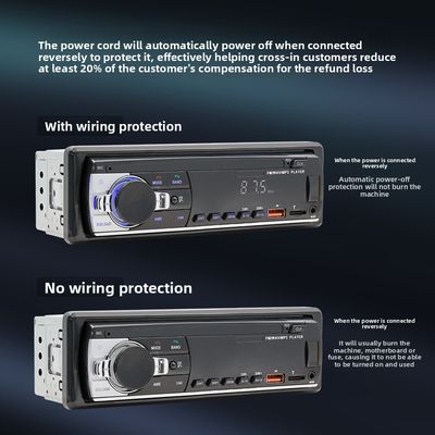 Reprodutor de MP3 de carro em estoque da Creatall com conexão sem fio BT Interface USB FM Radio-Novo Produto Transfronteiriço