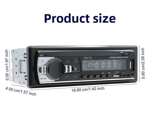 Creatall Leitor MP3 Automotivo Universal de Disco Único USB Flash Drive BT Amplificador Sem Fio Viva-Voz Unidade Principal de Áudio Controle Central