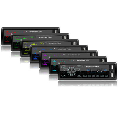 Creatall M10 Leitor MP3 para Carro USB Duplo BT Tela Sensível ao Toque Sem Fio Luzes Coloridas Slot para Cartão Disco U Integração Rádio Mãos-Livres