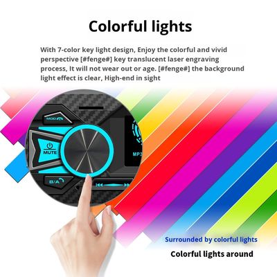 Creatall Cross-Border New Car MP3 Player Card Slot U Disk Car Radio Central Control para Bluetooth Amplificador de Som Sem Perdas