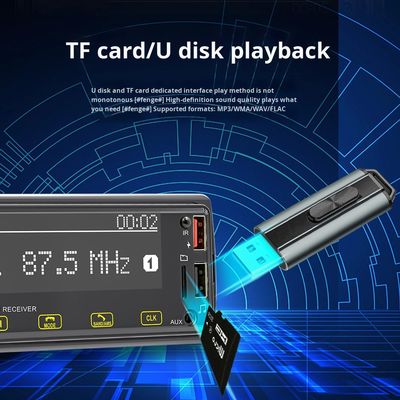 Creatall Special Clearance Leitor MP3 para Carro com Tela Touch 2.5D com Interface USB Sem Fio BT Carregador de Rádio Digital DAB