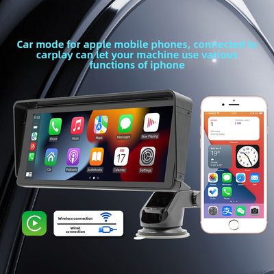 Creatall Reprodutor MP5 Portátil para Carro de 10,26 polegadas para Câmera de Visão Traseira HD BT Transmissor FM CarPlay Sem Fio Painel Dashboard