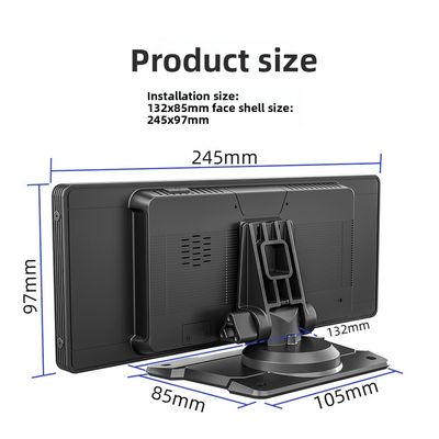 Creatall Cross-Border 10,26 polegadas Grande ecrã LCD Carplay Navegação Alta Definição Imagem Reversa Conexão USB BT Player