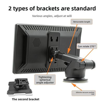 Creatall MP5 Portátil de 9 polegadas de Alta Definição com Tela Grande para Carplay com Fio/Sem Fio para Bluetooth no Painel - 1 Ano de Garantia