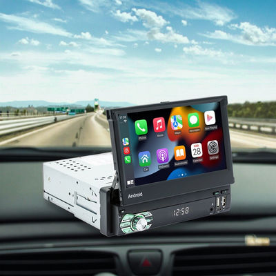 Creatall All-in-One 7 polegadas Android Auto GPS Navegação Retrátil tela HD Rearview Wireless CarPlay para uso automotivo