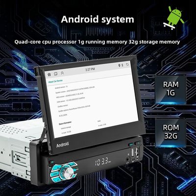 Creatall All-in-One 7 polegadas Android Auto GPS Navegação Retrátil tela HD Rearview Wireless CarPlay para uso automotivo