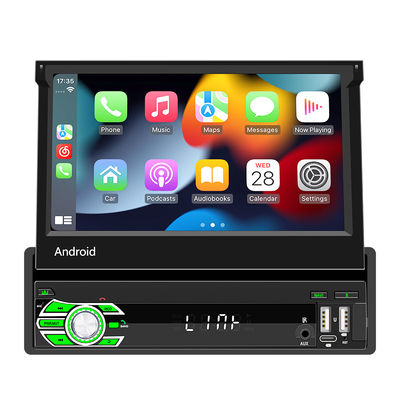 Creatall All-in-One 7 polegadas Android Auto GPS Navegação Retrátil tela HD Rearview Wireless CarPlay para uso automotivo