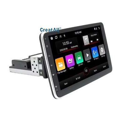 Creatall 10,1 polegadas carro de controle central Android GPS unidade de navegação CarPlay para BT USB 360 graus Rotating Screen Single Head