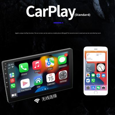 Creatall Navegador GPS para Painel Universal de 9 Polegadas Android All-in-One CarPlay Sem Fio com ADS para Uso Automotivo