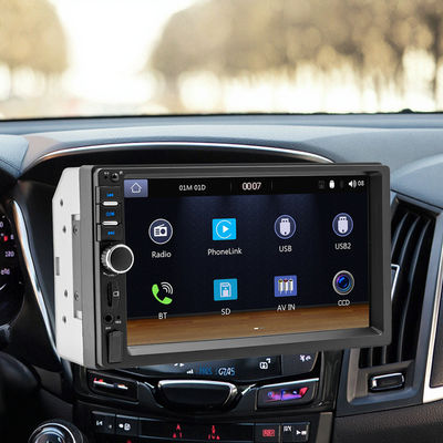 Rádio de carro com tela grande HD de 7 polegadas Creatall Central Control MP5 BT Player com CarPlay USB Suporte WAV MP3 APE AAC FLAC Portátil