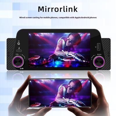Creatall Single-Cilindro 5 polegadas Smart para BT Car MP5 Player CarPlay/Auto sem fio Navegação Painel de instrumentos Interconexão de marcha atrás