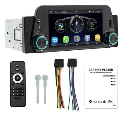 Creatall Single-Cilindro 5 polegadas Smart para BT Car MP5 Player CarPlay/Auto sem fio Navegação Painel de instrumentos Interconexão de marcha atrás