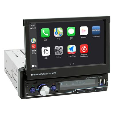 Creatall Rádio Telescópico Todo-em-Um CarPlay de 7 polegadas com slots de cartão MP5 MP4 para BT Wireless Hands-Free Player