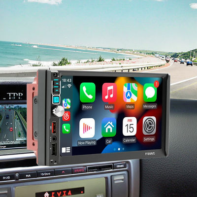 Creatall 7-Inch Dual Reel Reverse Camera MP5 Player para Bluetooth Central Control Screen CarPlay Navegação Android Auto Mirror