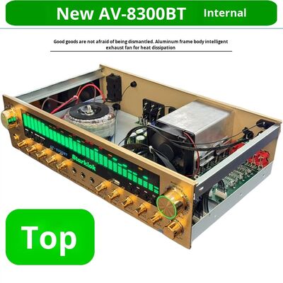 2000W 6 (5.1) Amplificador de canal doméstico com construção de liga de alumínio de metal plástico