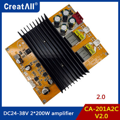 CA-201A2C V2.0 TPA3251HIFI Digital Amplifier Board 2x200W Amplificador de áudio estéreo de alta potência com alimentação inversa e proteção contra superaquecimento