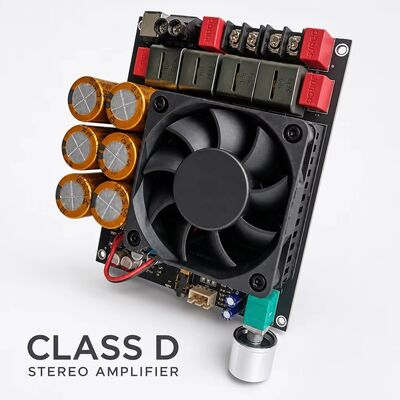 Placa Amplificadora Estéreo Classe D com Resfriamento por Ventilador Dual TPA3255 de 600W+600W DC18-50V