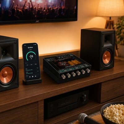 Placa Amplificadora Bluetooth 5.1 Dual TPA3255 de 2.1 Canais Módulo Amplificador de Áudio 220W+220W+350W