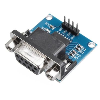 5.5V MAX3232 MAX232 Modulo RS232 para TTL Conversor de porta serial DB9 Conector