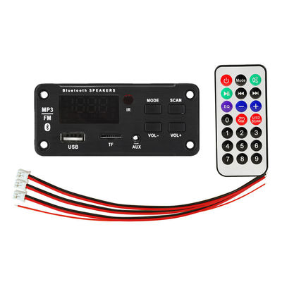 Módulo de amplificador de áudio de carro Bluetooth 5.0 de 50W com rádio USB TF FM e canais 5.0