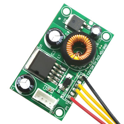 Módulo de alimentação LCD com fio 12V a 5V a 3.3V placa de conversor DC-DC step-down