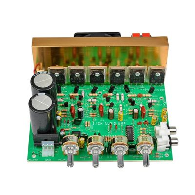 Tabela de amplificador de subwoofer de alta potência de 240W com entrada dupla AC18-24V e saída máxima de 3 * 80W para cinema em casa