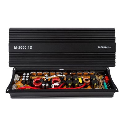 Amplificador de Potência de Áudio de Carro de Alta Potência 12V 2000W 2000 Watt Mono Subwoofer de Classe D com Crossovers