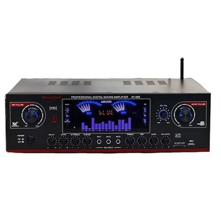 AV-888 7.1 Canal 2000W Alta Potência Casa Teatro Karaoke Amplificador Falantes Dual Loop 12 Tubos Feito de Metal Durável