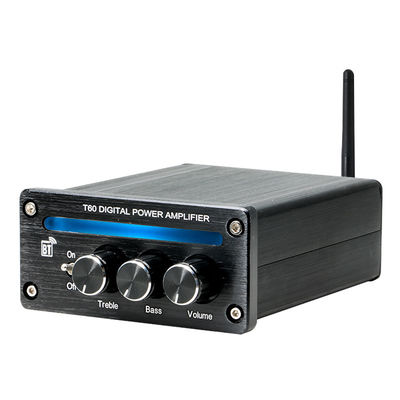 Canal 2.0 2*100W BT 5.0 Luz RGB Agudos Ajustáveis Graves Amplificador Linear de Alta Potência Novo Mini HiFi Estéreo Doméstico Digital