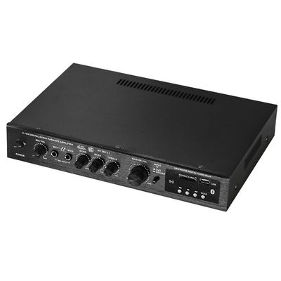 Amplificador de Potência HIFI 5.1CH 120W*2+25W*3 com Entrada Óptica Coaxial, BT 5.0, Super Bass, para Home Theater Karaoke Festa