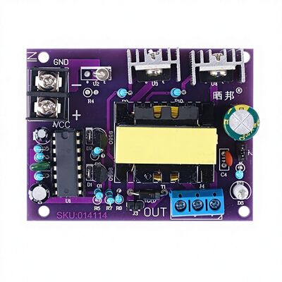 Placa principal de inversor de onda quadrada de alta frequência de 100W 24V DC 110/220V AC Módulo conversor de boost Fonte de alimentação compacta AC-DC